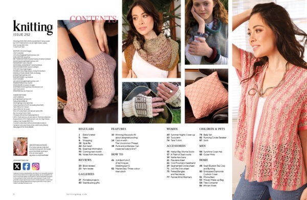 Knitting Magazine 252 Contents