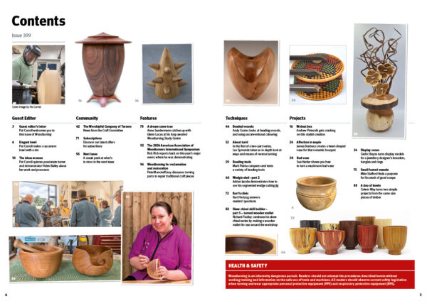 Woodturning 399 Contents