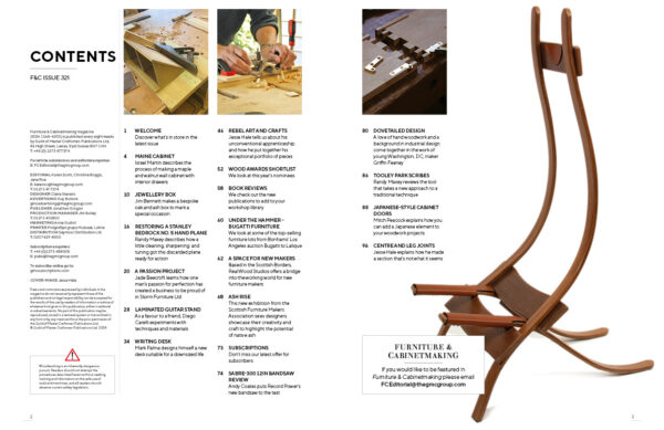 Furniture and Cabinetmaking 321 Spread 1