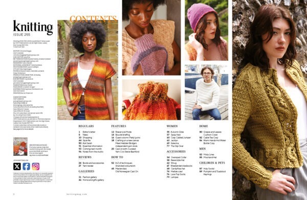 Knitting Magazine 255 Contents