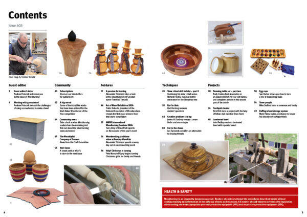 Woodturning 403 Contents