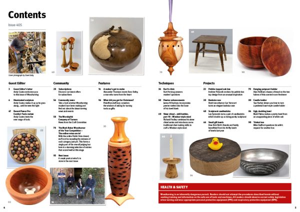 Woodturning 405 Contents